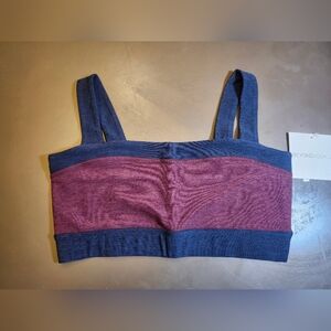 Beyond Yoga Navy and Burgundy Sports Bra
